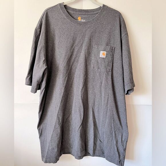 Carhartt Gray Short Sleeve Tee Shirt Size XXL - Picture 1 of 6